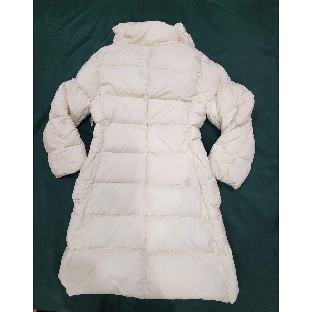 Max & Co Max Mara Womens Long Goose Down Puffer Coat Ivory Shawl Collar Sz 6 - Picture 13 of 14